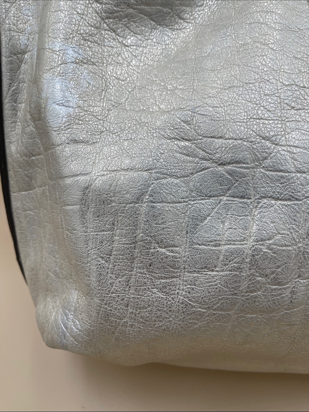 Coach Collette Metallic Gold Leather Hobo Bag - Picture 3 of 10